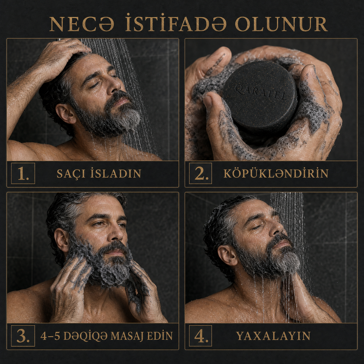 Qaratel - Ağ Saça Qarşı Təbii Sabun
